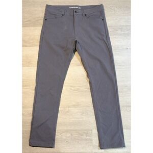 Western Rise AT Diversion Pants Men's Size 33x31 Gray 5-Pocket Slim Stretch